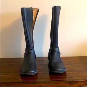 UGG black leather boots